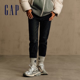 Gap 女裝 刷毛緊身牛仔褲-水洗黑(606088)