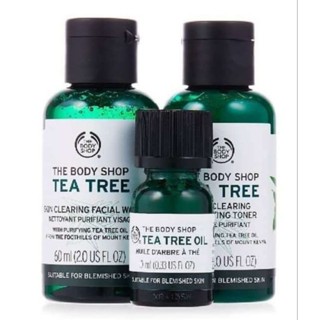(全新3折正品)The Body Shop 美體小舖 茶樹淨膚調理水/淨膚深層潔面膠-60ML 原價：250 金縷梅