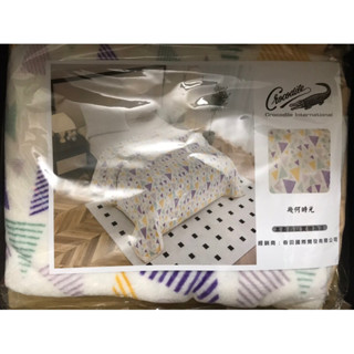 全新 Crocodile 鱷魚 法蘭絨單層毯 禮盒