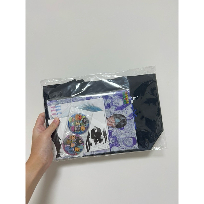 【Hunter x Hunter 幻影旅團套組】 全新現貨 獵人 幻影旅團 日本Jump shop 帆布袋 徽章 明信片