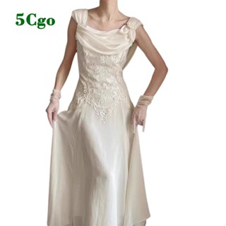 5Cgo.【鴿樓】仿古復古小眾輕婚紗女新娘結婚晨袍白色蕾絲洋裝生日訂婚領證禮服t812668830322