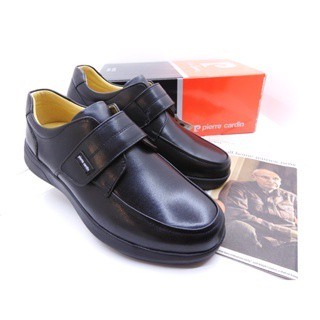 [ 敲敲鞋店，內有優惠卷 ] Pierre Cardin 皮爾卡登 經典時尚 真皮休閒鞋 厚底增高5CM 波浪耐磨橡膠