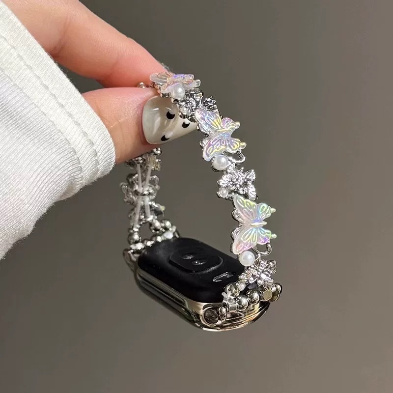 人魚姬夢幻蝴蝶錶帶 Apple watch s9 錶帶 適用蘋果手錶8/7/6/ultra49mm 44mm錶帶