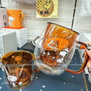 日本帶回 PEANUTS snoopy 史努比 糊塗塔克 雙層耐熱玻璃杯 玻璃杯 馬克杯 耐熱杯 咖啡杯 杯子 水杯