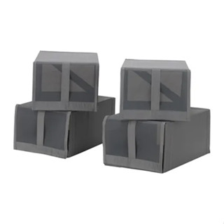 IKEA 代購 SKUBB 22x34x16 鞋盒 4件裝 可折疊 可堆疊 鞋架 防塵鞋盒 收納盒 可超取店到店
