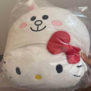 LINE大集合 熊大 CONY SNOOPY KITTY 全新未拆封 正版授權 愛心 可愛 點點 史努比 抱枕 靠枕