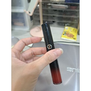 Giorgio Armani GA 奢華絲絨訂製唇萃 黑管唇釉 夜暮星燦版 七夕 限定 限量 405 番茄紅 二手