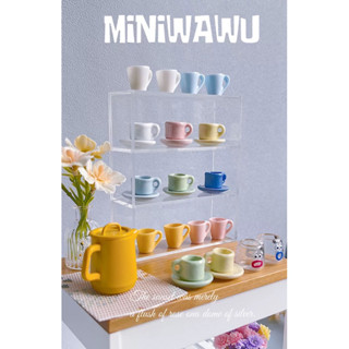 🍄 𝗠𝗲𝗹𝗼𝗻現+預｜1:12迷你咖啡杯 陶瓷茶具 茶杯 杯子 娃娃屋 迷你傢俱 娃用傢俱 袖珍玩具 微縮模型 塔位供奉