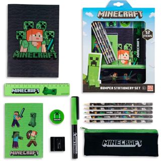 預購🚀空運🚀英國專櫃 MINECRAFT 麥塊 我的世界 鉛筆盒 鉛筆 尺 文具 便條紙筆記本