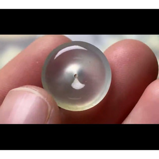 高冰玻璃淡黃平安扣❤️a貨翡翠下標聊聊