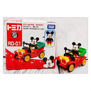 =海神坊=日本原裝空運 TAKARA TOMY 多美小汽車 迪士尼 RD-01 米奇 老爺車 米老鼠 古董車 合金模型車