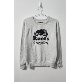 加拿大 Roots 海貍 灰白 無肩 修身 棉質 刷毛 保暖 MA-1 衛衣 大學T 長袖 運動 上衣