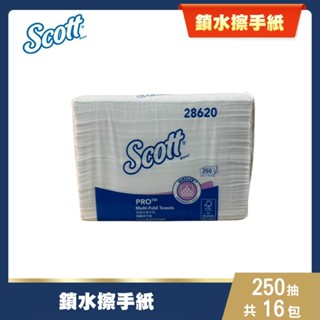 【SCOTT可麗舒】特殊鎖水強韌擦手紙(250抽X16包)