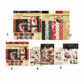 Graphic 45 Alice新系列 Curiouser & Curiouser 卡片手帳美編剪貼
