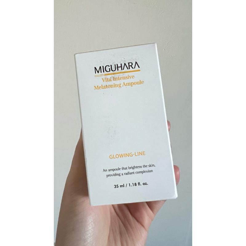 h.ylena官網購入/MIGUHARU/美白安瓶/35ml/全新未拆封