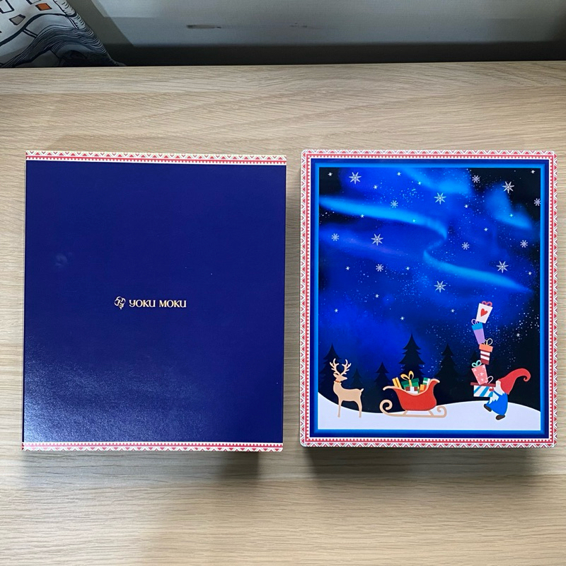 🔥YOKU MOKU 日本蛋捲 空鐵盒 聖誕限定 鐵盒