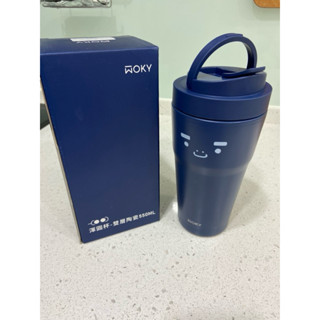 BOXMAN x WOKY 聯名 渾圓杯-雙層陶瓷保溫杯550ml(可手提/無附吸管）
