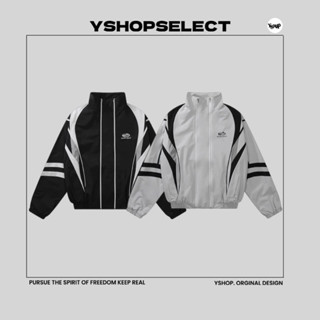 【YSHOP】 RVNTENG 雙拉鍊 立領 拼接解構 螺紋袖口 機能 拉鍊外套 褲子 衝鋒衣 尼龍 風衣 防風外套