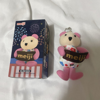 meiji 明治巧克力 星夜祭典 限量小熊 吊飾