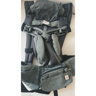 【七成新】Ergobaby 美國 Omni全階段型四式360透氣款嬰兒揹巾-經典織紋