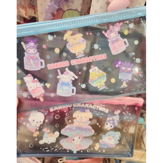 大創DAISO 三麗鷗Sanrio 限量聯名 透明PVC 小物收納袋 筆袋 化妝包 旅行收納包 甜點冰淇淋 粉彩系列