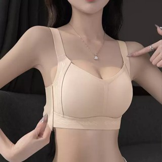 大碼內衣 兔耳杯bra 無痕內衣 大胸顯小 薄款 無鋼圈內衣 縮胸 收副乳內衣 上託 防下垂內衣 果凍條 防凸 提拉文胸