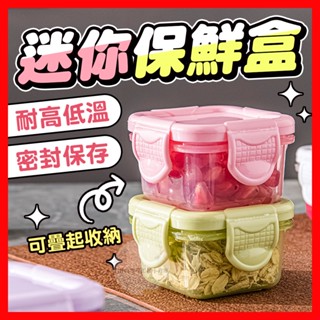迷你保鮮盒 密封盒 分裝盒 收納盒 零食盒 醬料盒 小盒子 迷你盒子 副食品分裝 調味盒 食物保鮮盒 食品分裝 寵物零食