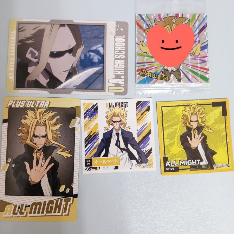 正版 我的英雄學院 歐爾麥特 歐魯麥特 八木俊典 拍立得 紙片 貼紙
