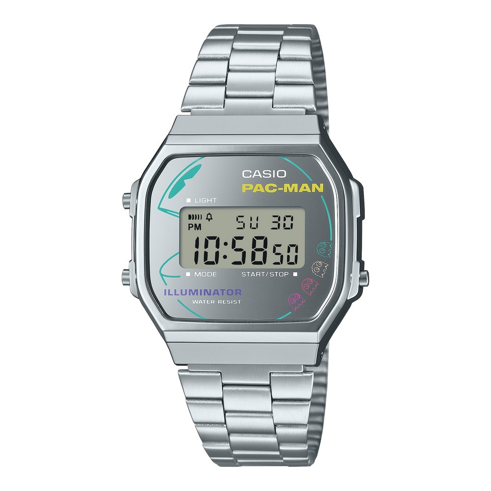 卡西歐 CASIO / A168WEPC-7A /數位系列 PAC-MAN 45周年紀念聯名款