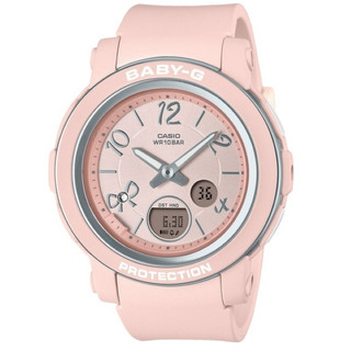 CASIO 卡西歐 BABY-G 易讀錶面 甜美緞帶 雙顯錶(BGA-290RA-4A)