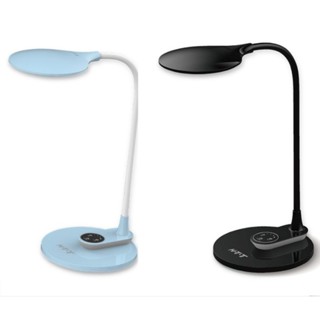 HTT LED護眼檯燈 檯燈 HTT-1033 藍／黑兩顏色 三種色溫模式 全電壓 矽膠軟管設計-【便利網】