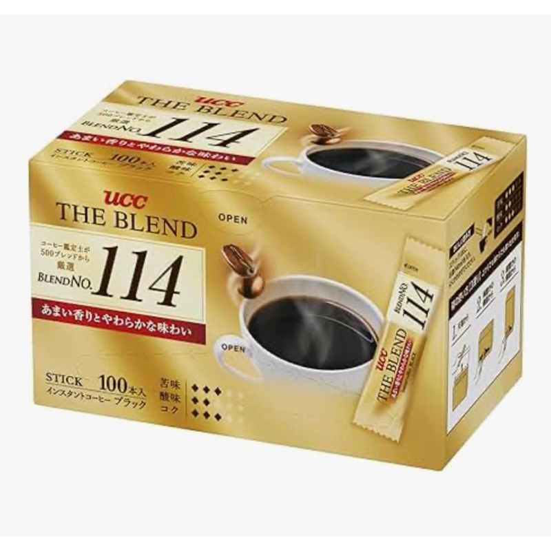 UCC上島咖啡 THE BLEND TASTE No 114、117即溶咖啡 隨身包（100入盒裝）