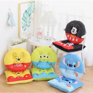 【Joybuy】三眼怪卡通坐墊史迪奇小熊維尼米奇椅墊靠墊抱枕