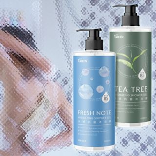 GREEN 綠的 水感抗菌沐浴露(1000ml) 款式可選 茶樹 清新海洋 身體清潔 潔淨【小三美日】DS024623