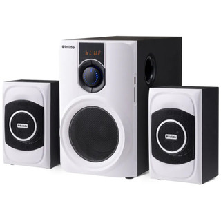 Solide SOL-301 全木質多功能藍芽喇叭 2.1聲道 支援USB SD卡 FM功能 三件式喇叭 音箱