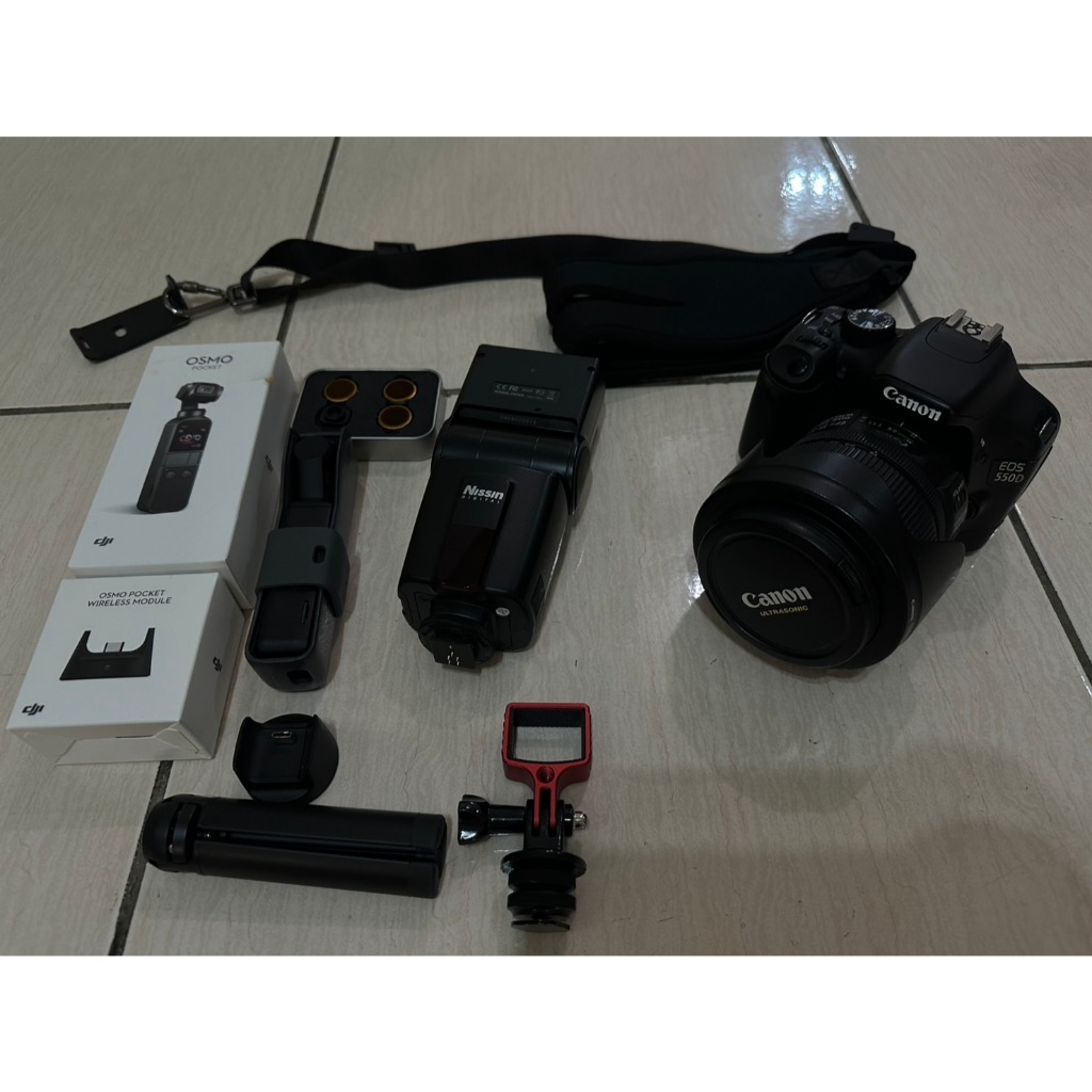 中古相機 二手DJI OSMO Pocket、二手Canon 550D 、二手Canon 15-85MM