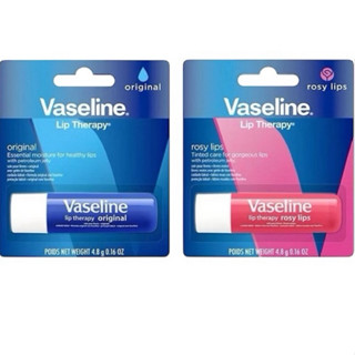 68mall Vaseline凡士林 原味/玫瑰潤色護唇膏4.8g