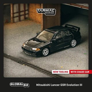 【六四分之一】Tarmac Works｜MITSUBISHI LANCER GSR EVO 3代｜1/64合金模型車