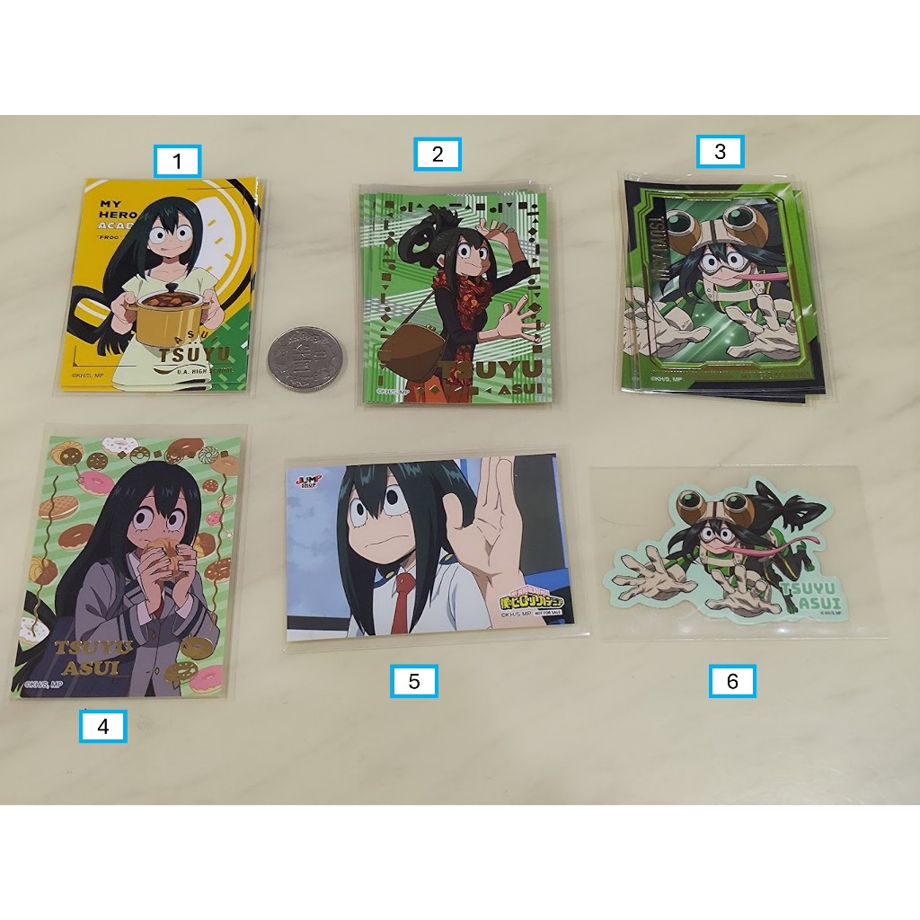 [睡睡蛙小池] 我的英雄學院 拍立得 餅卡 食玩卡 貼紙 個人池 蛙吹梅雨 蛙吹