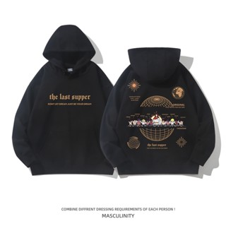 【全店天天免運】秋冬新款日系風印花帽t 連帽衛衣男 大學t oversize 衛衣男生衣服長袖上衣
