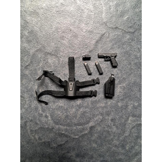 殺肉 Soldier Story 1/12 香港 SDU 隊員 拆賣 G17 手槍 腿掛槍套 GLOCK 迷你武裝