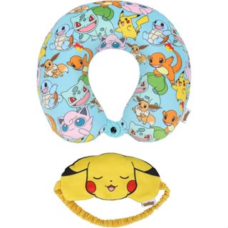預購🚀正貨🚀美國專櫃 Pokemon 寶可夢 皮卡丘 兒童 頸枕 眼罩 Pikachu
