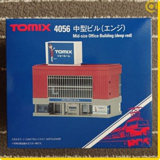 TOMIX 4056 中型大樓(臙脂色)(深紅色) N規鐵道建築場景情景商店辦公大樓微型縮小袖珍模型 亞歐市集