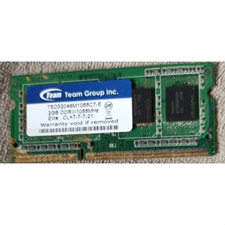 TEAM ELITE DDR3 1066 2GB (TSD32048M1066C7-E) 筆記型電腦用記憶體