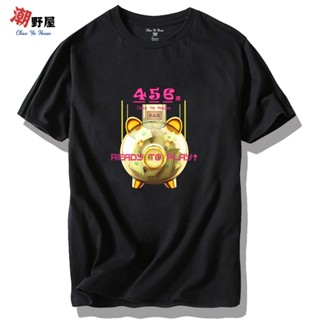 潮野屋 456億萬挑戰 魷魚 遊戲 名片 T恤 短袖上衣 衣服 潮T 短T 歐美 潮流 街頭 創意 WTS-1107