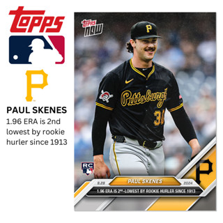 現貨免運附卡夾 新人王Paul Skenes 2024 MLB Topps NOW Card 770 球員卡 匹茲堡海盜