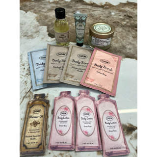SABON 磨砂膏15g 60g 身體乳液5ml 沐浴油5ml 50ml 護手霜10ml 修護霜5ml