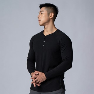 aroak tencel-rib™亨利領羅紋長袖上衣【lt03】