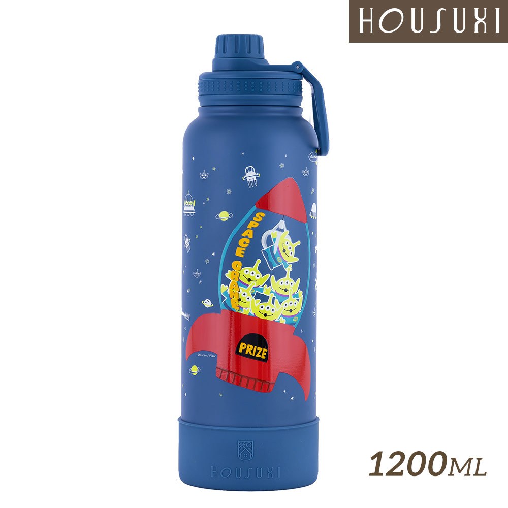 【HOUSUXI官方旗艦】迪士尼玩具總動員系列-三眼怪-大容量保冷保溫瓶(附吸管)1200ml