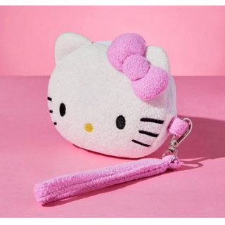 Hello Kitty 卡通珍珠毛絨吊墜錢包 正版 三麗鷗 包包